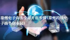滁州电子商务全球开店步骤(滁州跨境电子商务创业园)